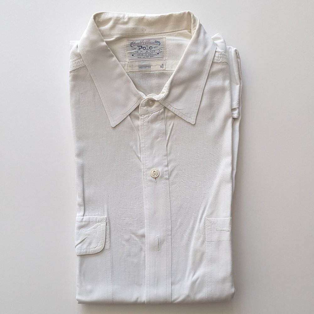 Polo by Ralph Lauren 100% cotton Men's Long Sleeve Dress Shirt Sz XL